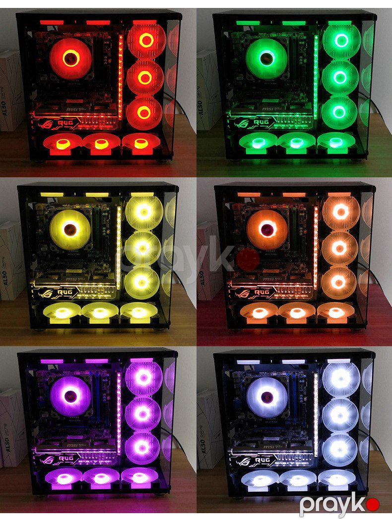 RGB Kuler "Coolmoon Cooltry" (Programable Cooler, Fan Controller) — Kompüterlər və noutbuklar, Bakı (11)