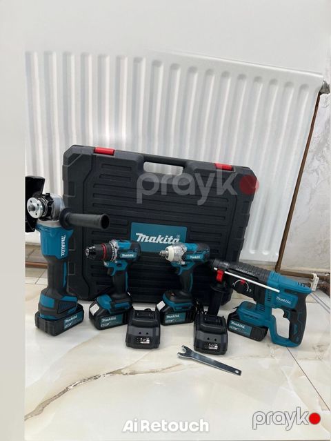 Makita akkumulyatorlu elektrik alətləri dəsti Dəstın tərkibi — Digah