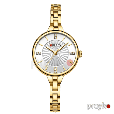 Qol saatı Curren C9097 Gold/White — Bakı