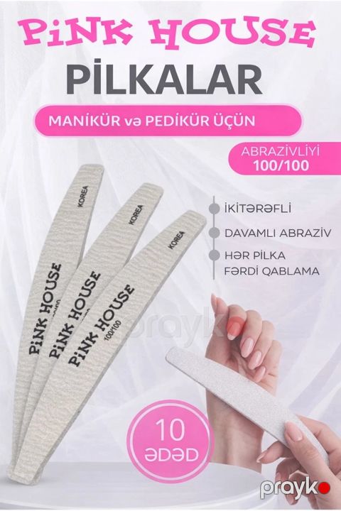 Manikür üçün bıçqı dəsti Pink House 100/100, 10 əd — Bakı