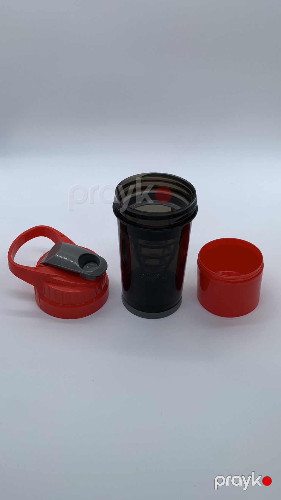 İdman su qabı 53897742, plastik, qara/qırmızı, 500 ml — Mallar, Bakı (2)