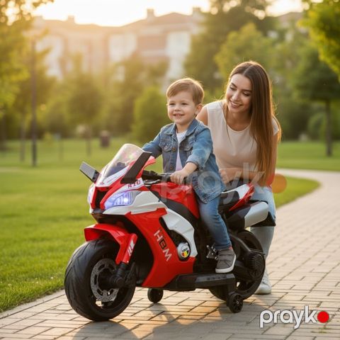 Uşaq elektrikli motosikl Ab8501 3-10 yaş qırmızı — Bakı