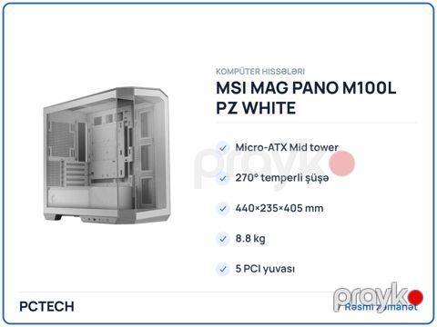 MSİ Mag Pano M100L PZ White (PANO-M-100L-PZ-W) — Bakı
