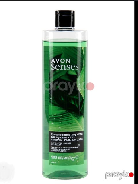 Duş üçün gel və şampun Avon Senses Тропические Джунгли 500 мл — Bakı