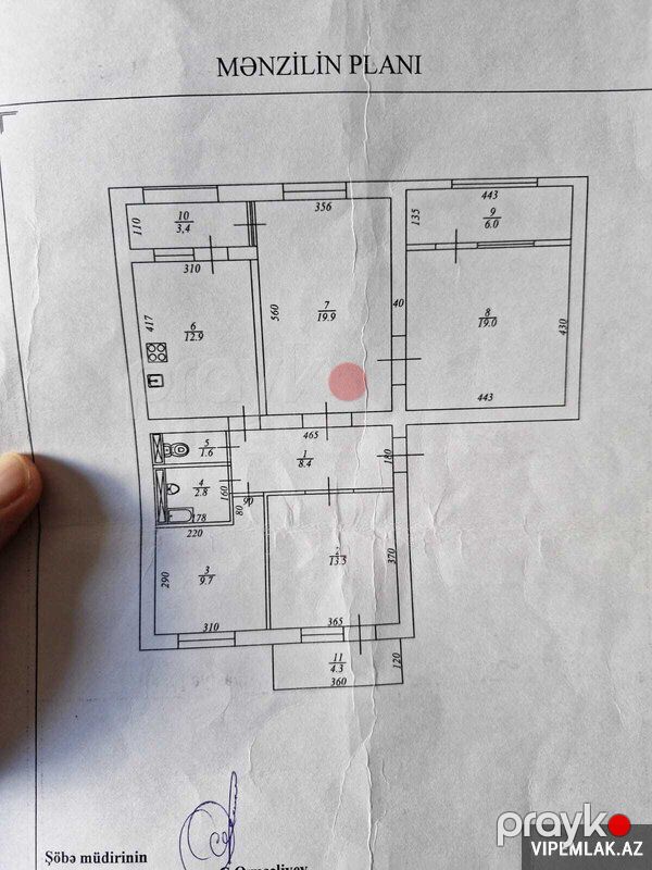 Yasamal rayonunda 4 otaqlı Köhnə tikili Satılır, 110 m² — Mənzil, Bakı (9)