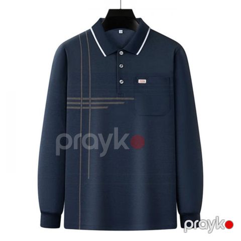 Kişilər üçün polo EB_1284, göy, parça, ölçü 3XL — Bakı