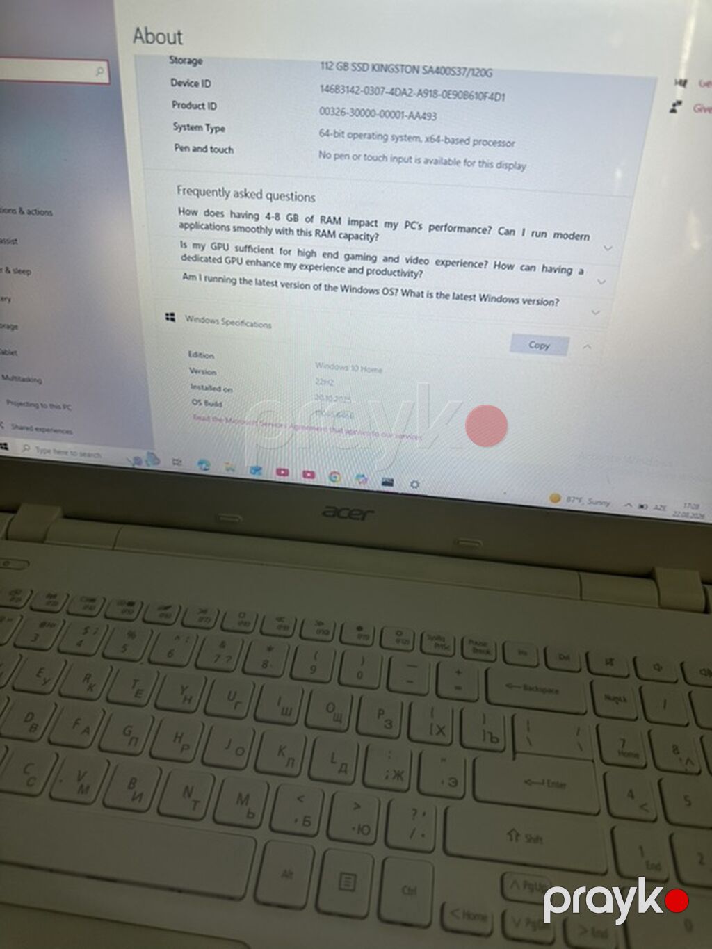 Endirim edəcəm səliqəli işdətmişəm işdiyən kampyuterdi indi işdətmirəm — Acer, Bakı (4)