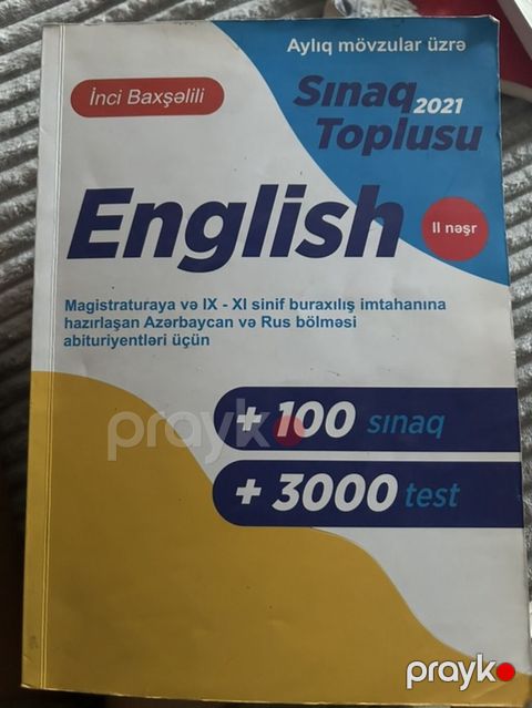 Məhsul: “English – Sınaq Toplusu 2021 (II nəşr)” - Aylıq mövzular — Bakı