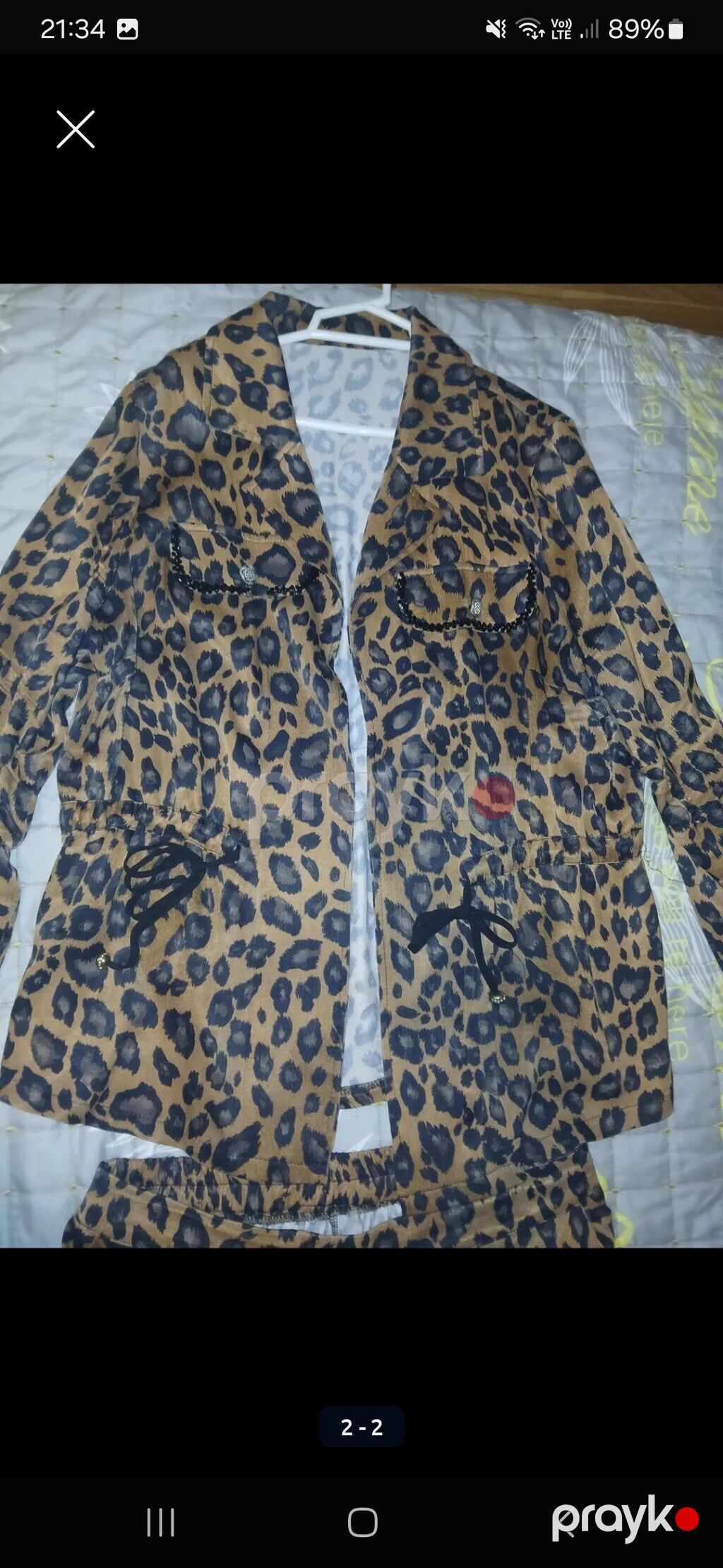 200 m alınıb.Leopar naxışlı qadın kostyumu – şalvar + uzunqol üst — Kostyum, Digah (2)