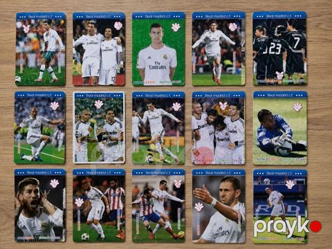 Real Madrid Futbolçu kartları. 15ədəddir, alana əlavə 5ədəd hədiyyə — Yevlax