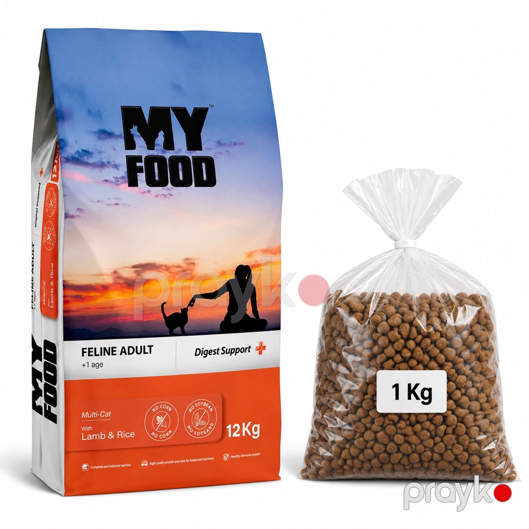 Quru yem My Food, yetkin pişiklər üçün, quzu əti ilə, 1 kq çəki ilə — Mallar, Bakı