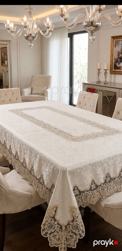 Süfrə, 150x220 sm, Parça, Krem — Bakı