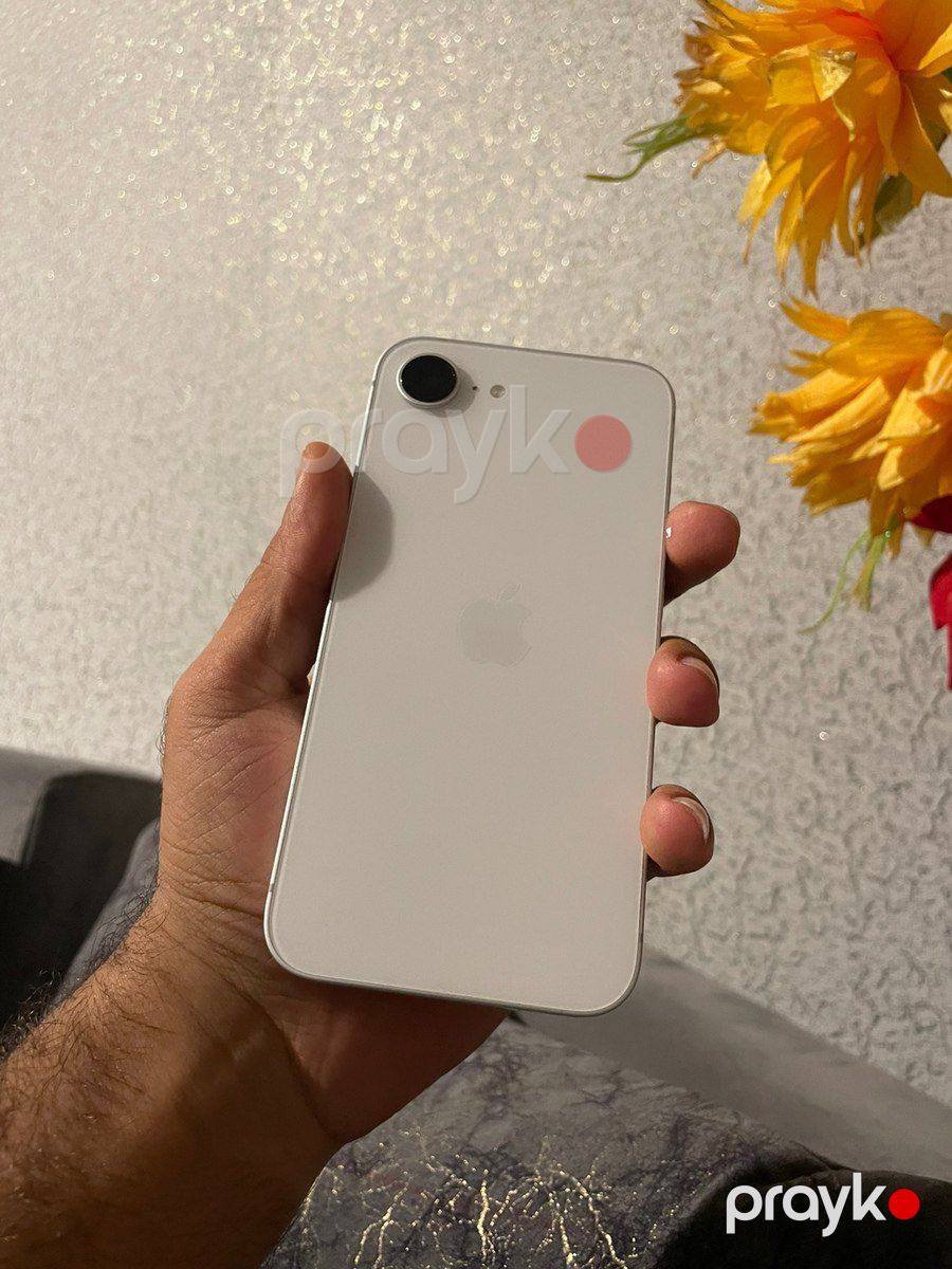 Apple iPhone 16e White 128GB/8GB — Smartfonlar, Bakı (2)