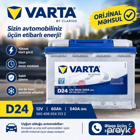 Akkumulyator Varta — Bakı