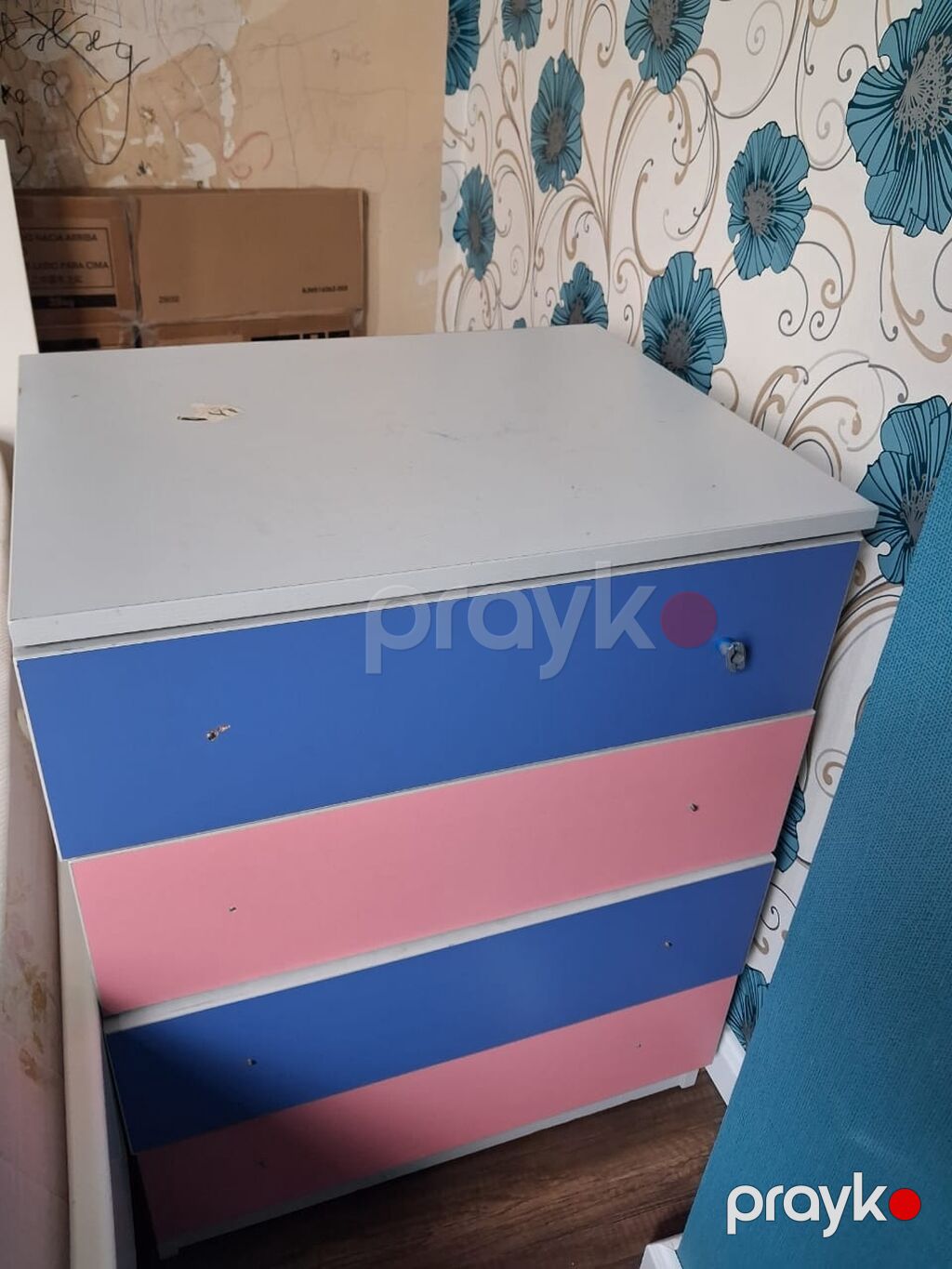 Uşaq otağı üçün modul mebel dəsti Tərkibi: - 3 qapılı künc şkaf — Uşaq mebeli dəstləri, Bakı (5)