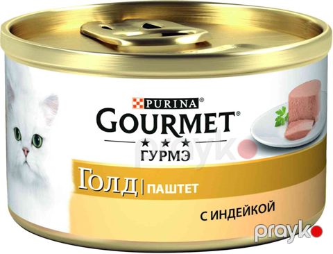 Paştet Gourmet Gold pişiklər üçün hinduşka ilə 85 q — Bakı