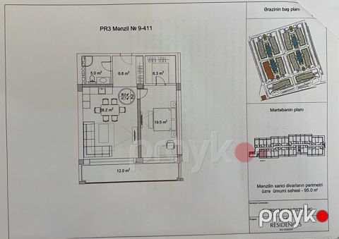 Satılır 2 otaqlı yeni tikili 95 m² — Bakı