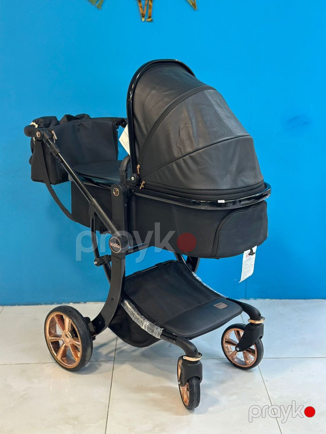 Uşaq gəzinti arabası Kidilo KM-01 G10, 0-3 yaş, qara — Mallar, Bakı (3)