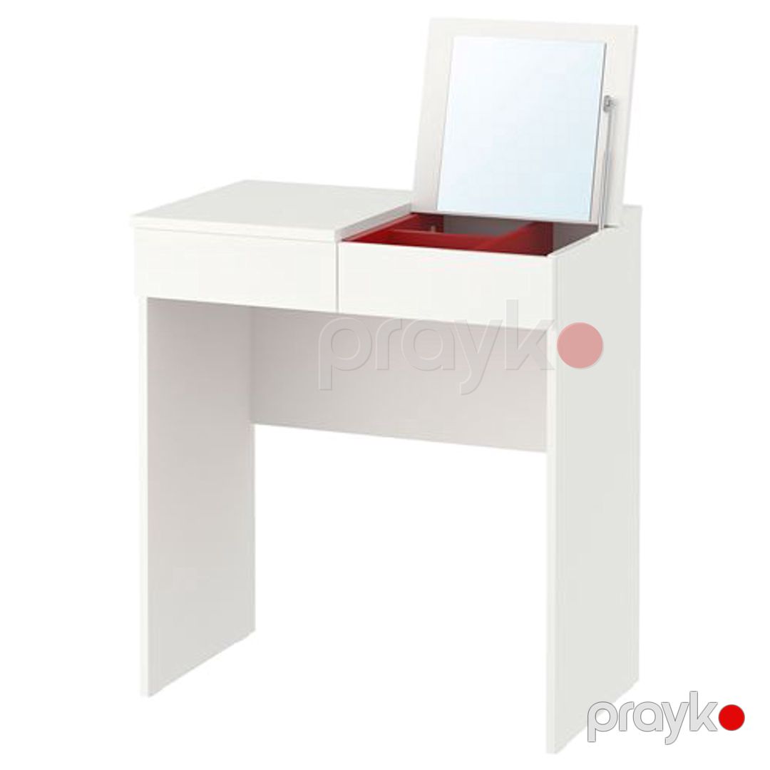 Makiyaj masası IKEA Brimnes, Ldsp, ağ, 70x42x77 sm — Mallar, Bakı (2)
