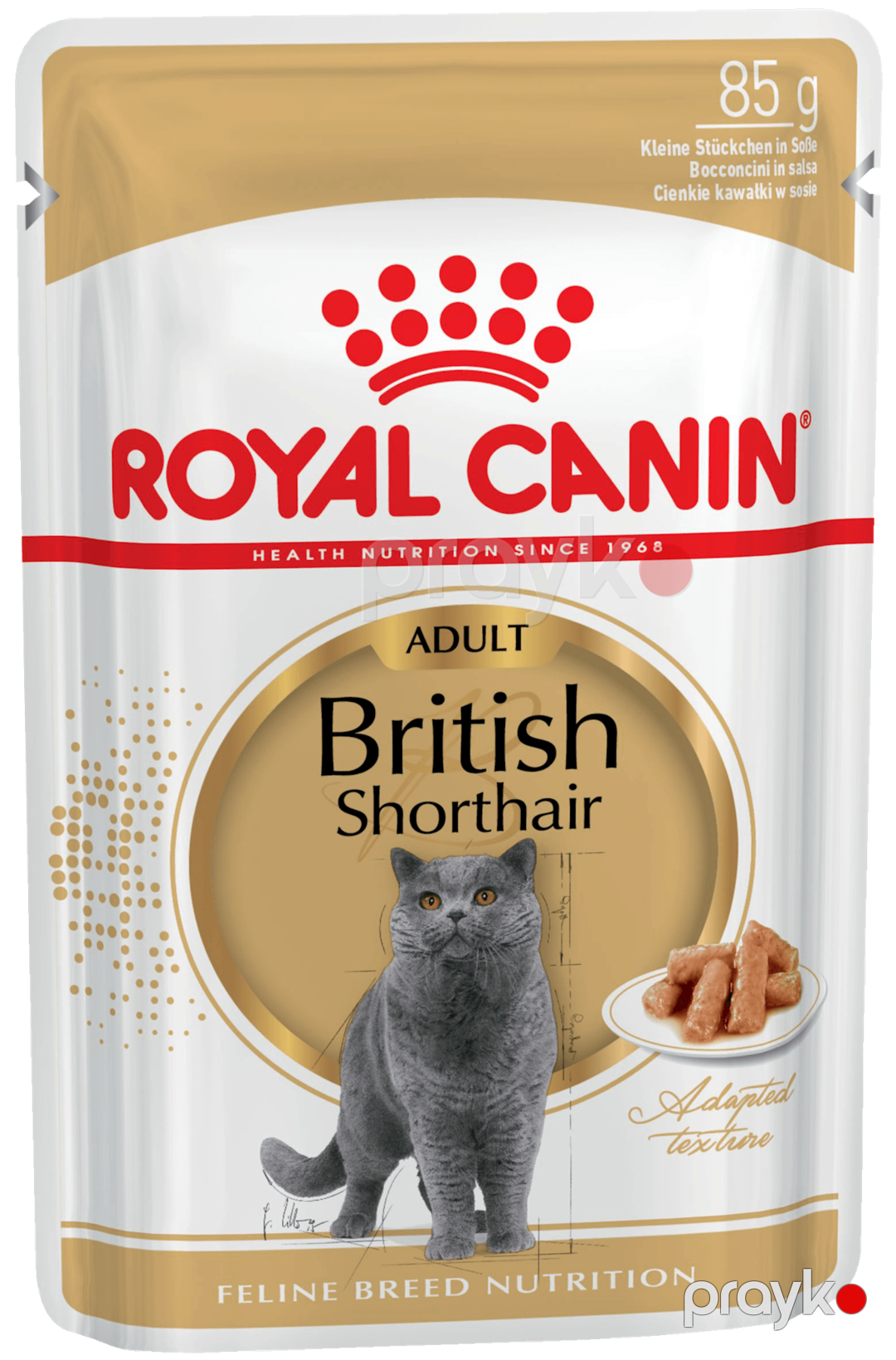 Nəm yem pişiklər üçün Royal Canin British Shorthair Adult sousda 85 q — Mallar, Bakı