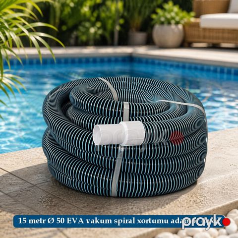 Hovuz üçün vakum spiral xortumu Ø50 mm 15 metr — Bakı
