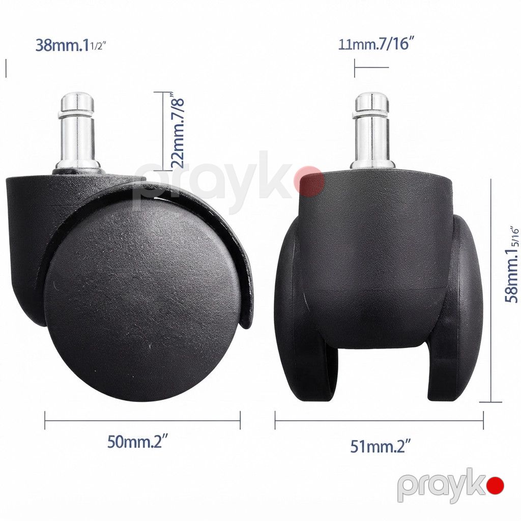 Mebel təkəri 9094, plastik/metal, 5 sm — Mallar, Bakı (3)