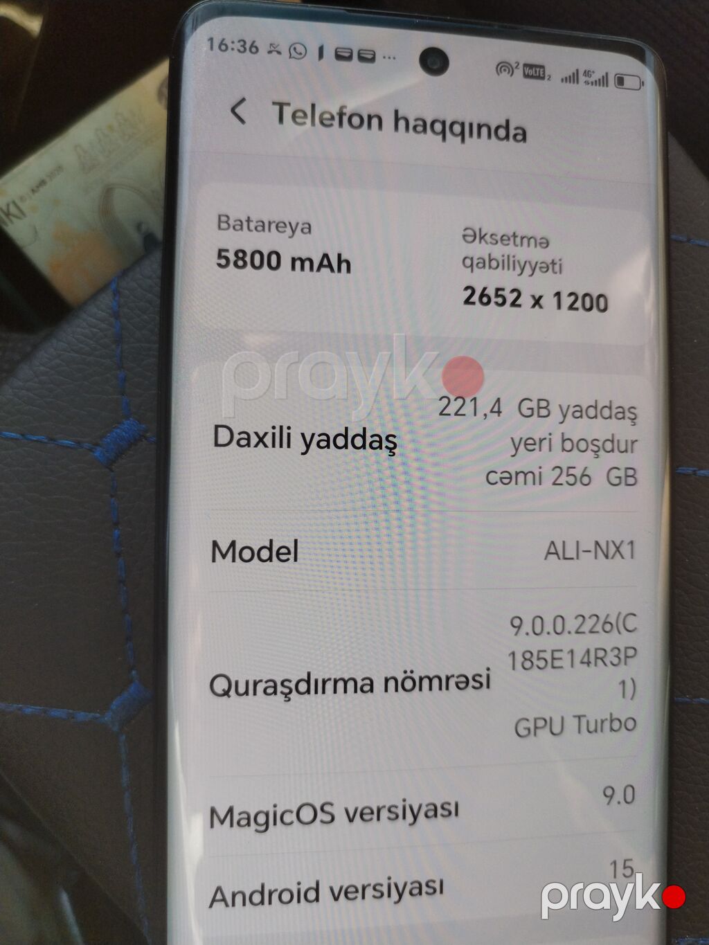 Honor Magic 5 Lite, rəng - Qara, Barmaq izi — Honor, Saray (6)