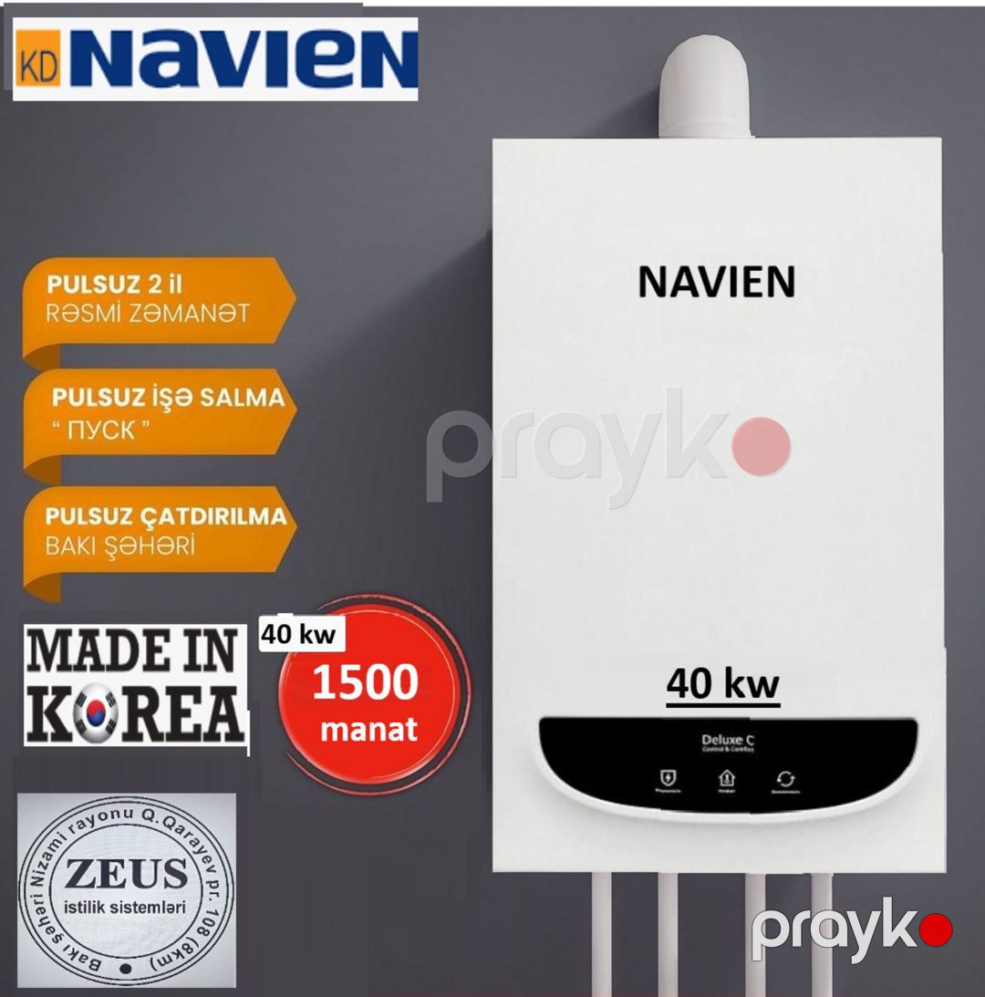 Kombi Navien Deluxe 30 kw, 40 kw — Təmir və inşaat, Bakı (5)