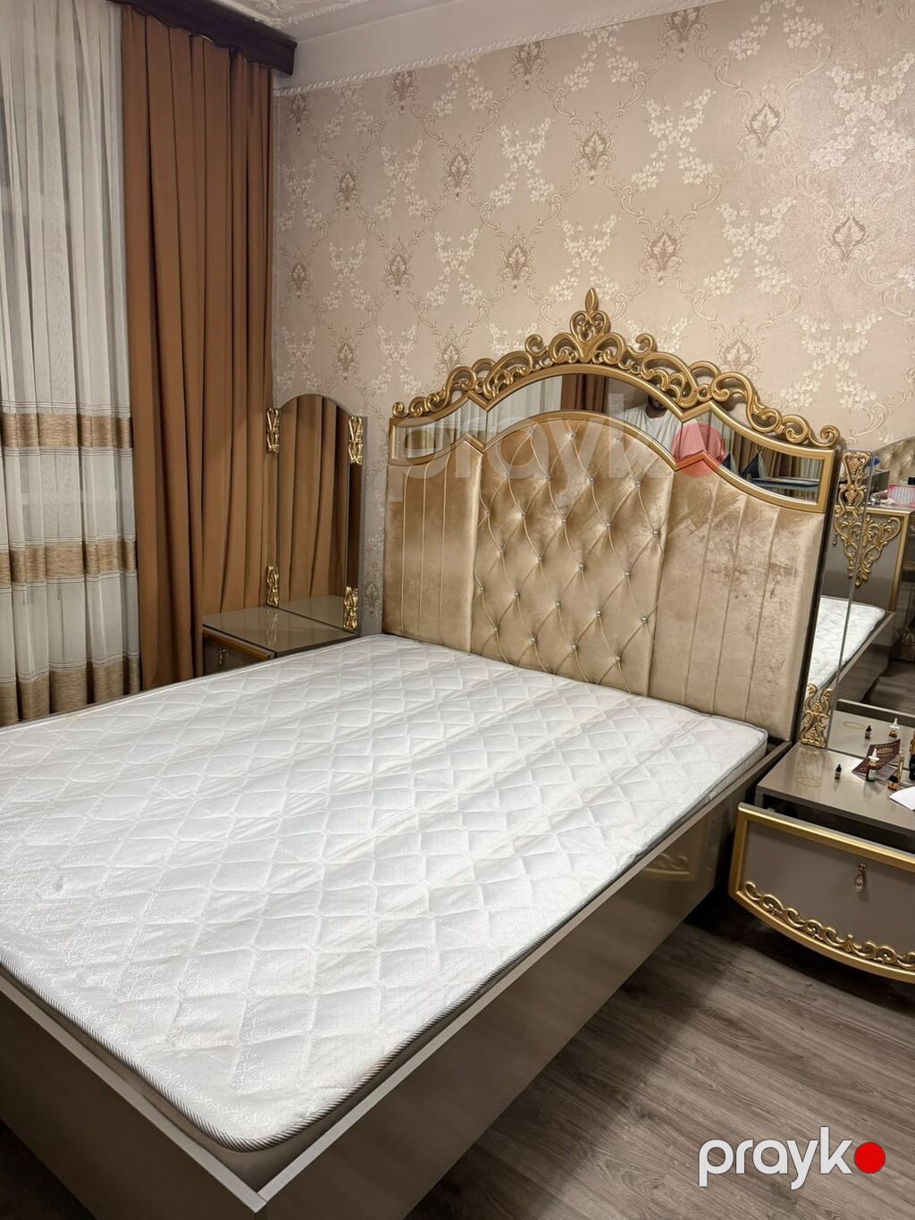 Yataq desti 850 azn Taxtin elave pufiki var açilmayib tezedir.Matras — Yataq otağı mobilya dəstləri, Bakı (3)