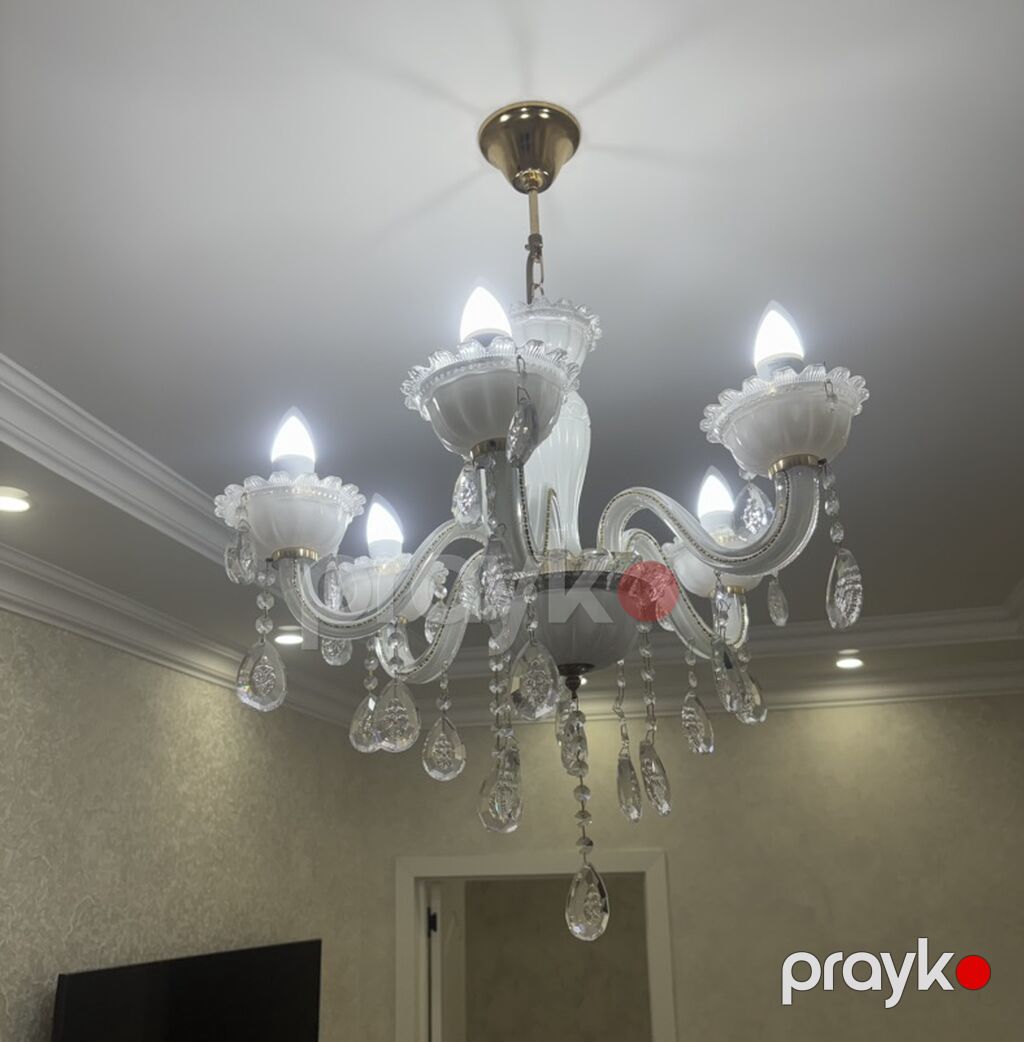Çılçıraq, 6 lampa, Şüşə — Tavan is?qlar? v? cilc?raqlar, Digah (2)
