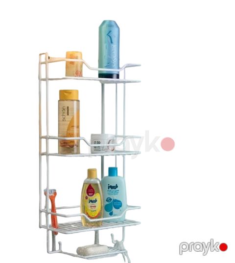 Hamam otağı üçün rəf HomeStore_NMR44, metal, ağ, 14x28x42 sm — Bakı