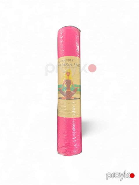 Yoqa üçün mat Eco-Friendly, 183x68 sm, 0.6 mm, çəhrayı — Bakı