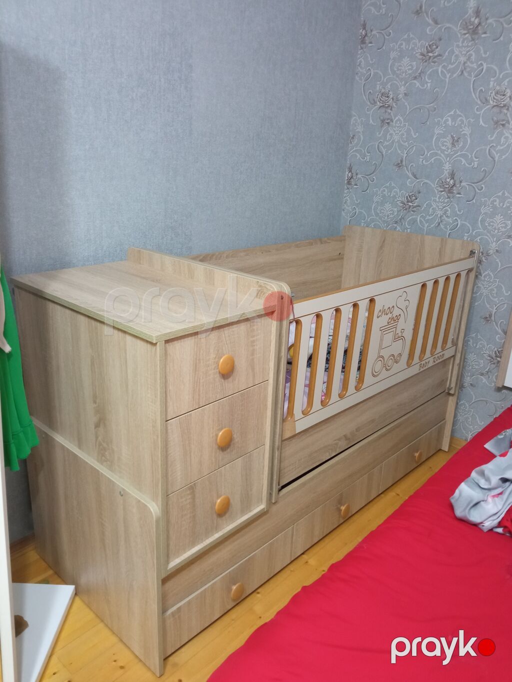 Uşaq beşiyi və döşək dəsti matrasi, yun doseyi ustunde verilir. unvan — Bəşikləri, Bakı (8)