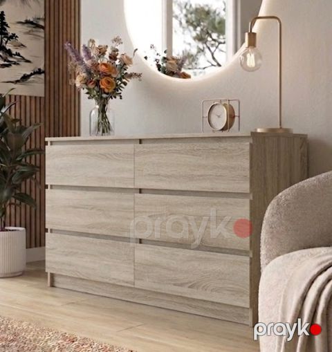 Komod MB 31, laminаt, qəhvəyi, 140x80x45 sm — Bakı