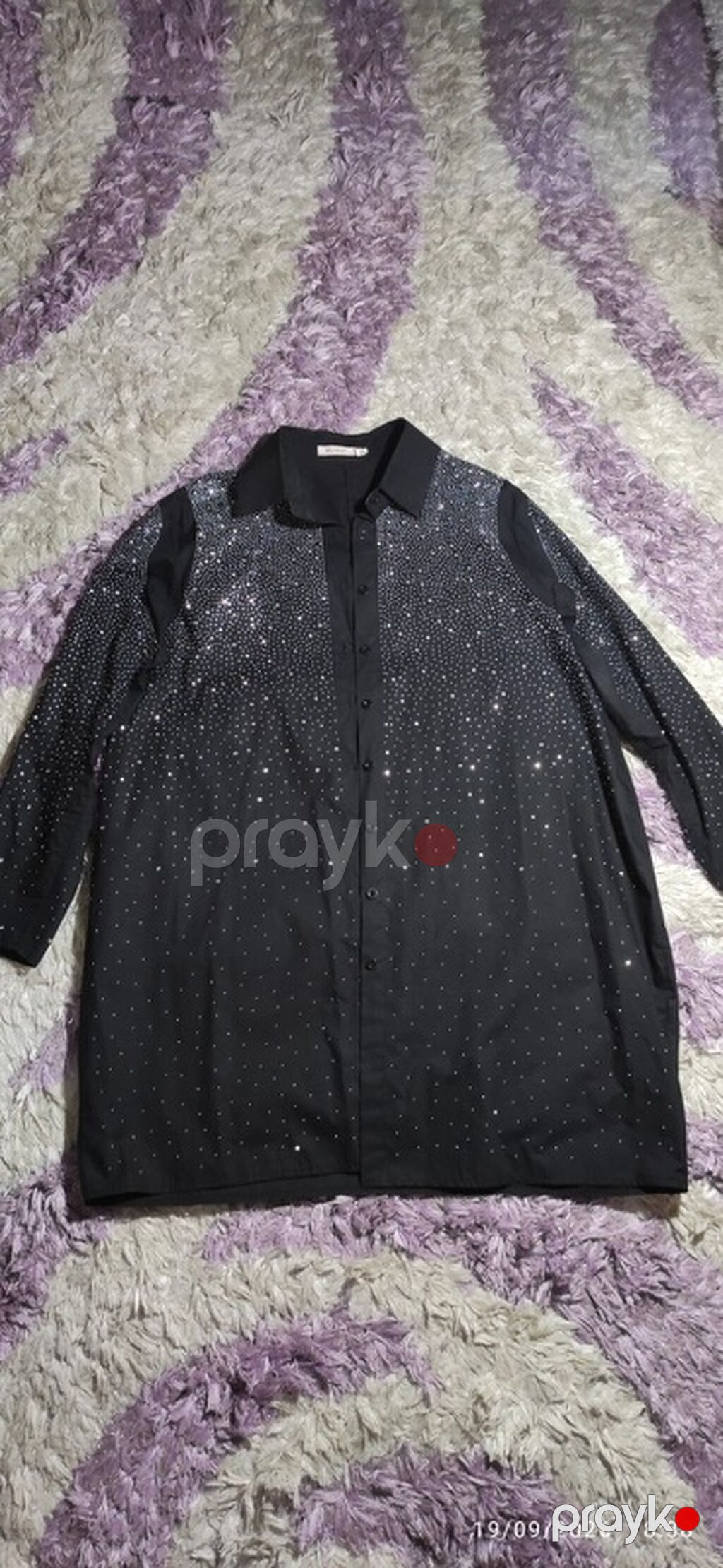 Qadın geyimləri paketi 1) Qara fon üzərində qırmızı floral printli — Axşam paltarları, Bakı (3)