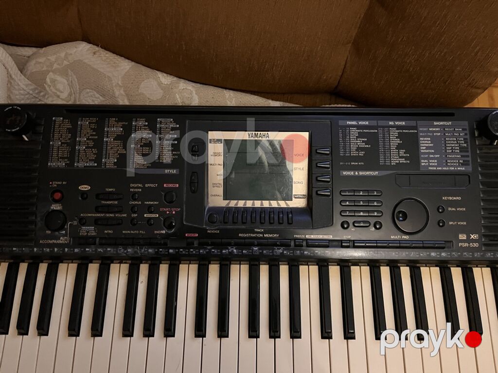 Yamaha PSR-530 aranjor klavye - 61 klaviş, toxunuşa həssas - Böyük — Pianino və digər klaviş alətləri, Mehdiabad (8)