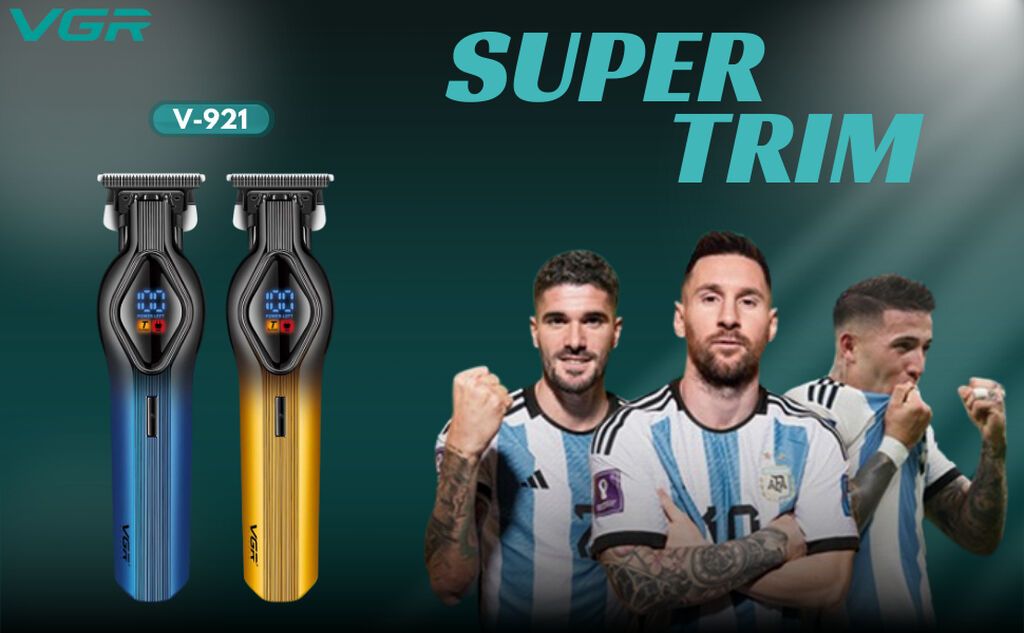 Trimmer VGR 921 - 2 sürətli - 6500-7500RPM / 1200MAH - 200 Dəqiqə — Saç kəsmə maşınları, Bakı (8)