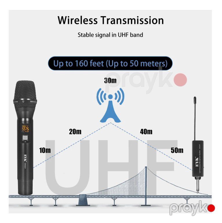 Wireless mikrofon "Karaoke, Konfrans" — Səs texnikası, Bakı (6)