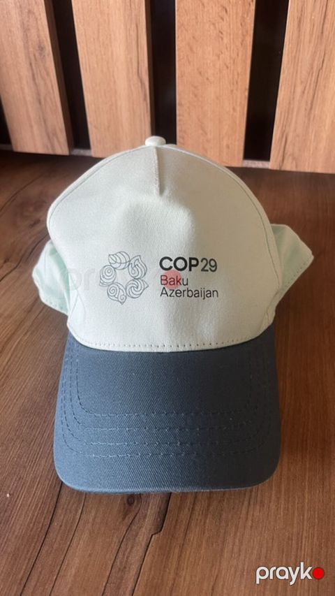 COP29 “Baku, Azerbaijan” beysbol papağı - Rəng: açıq yaşıl üst hissə — Bakı
