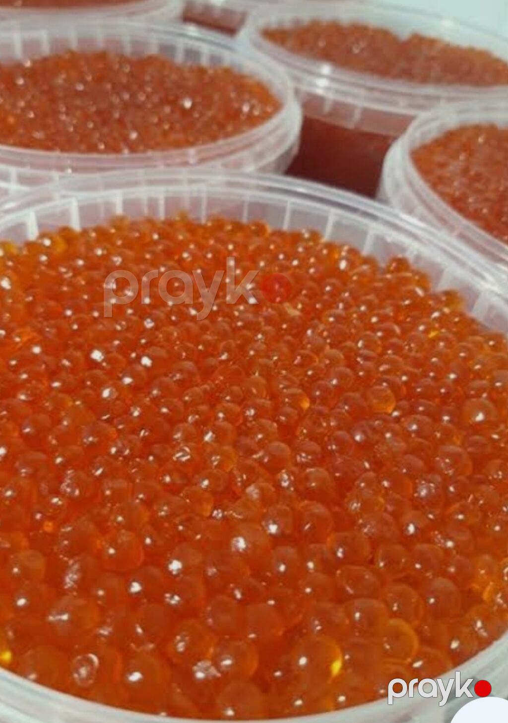 Qırmızı kürü – seçilmiş iri dənələr, parlaq narıncı rəng və zərif — Qida məhsulları, Xırdalan (8)