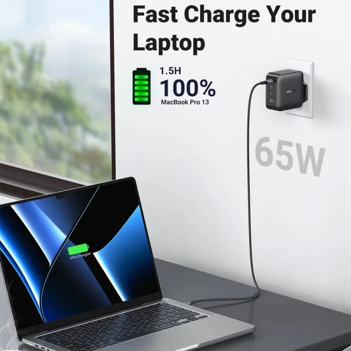 Adapter başlığı Ugreen Nexode 45W Charger EU (Space Gray) — Mallar, Bakı (2)