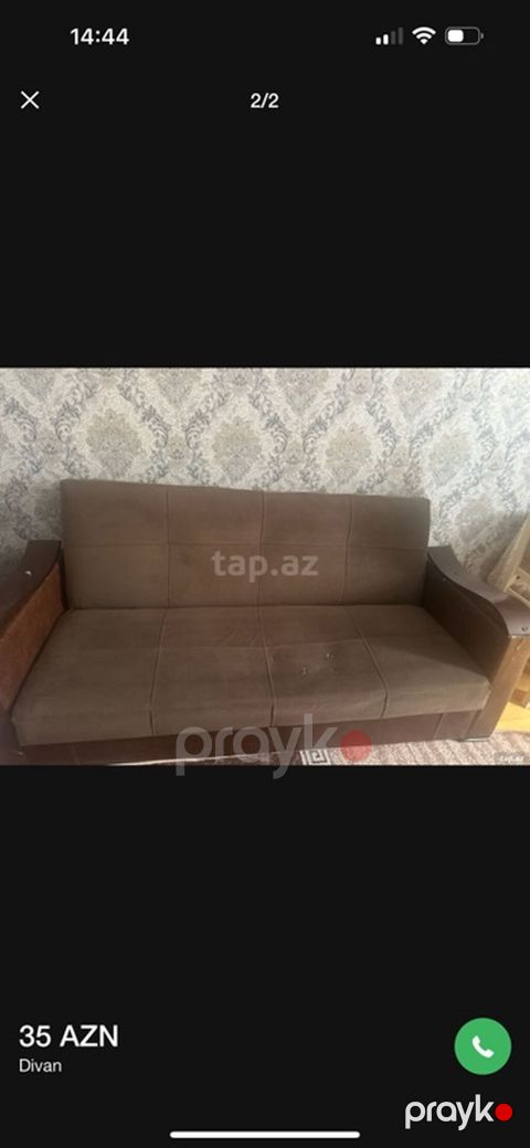 Divan – 35 AZN - Model: sadə və praktik üçoturacaqlı divan - Rəng — Mehdiabad