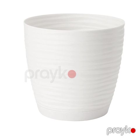 Küpə Form Plastics Doniczka 22.5x21 sm, 6 l, plastik, ağ — Bakı