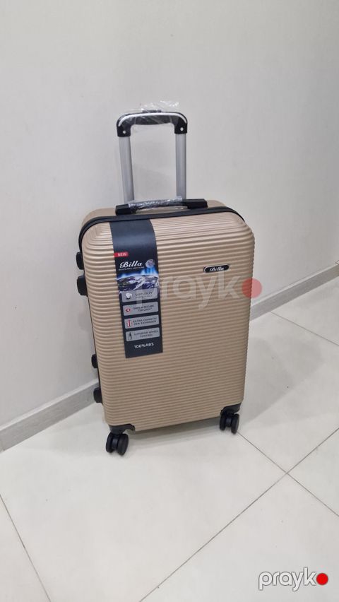 Çamadan 4 təkərli 2153248, qızılı, silikon, ölçü M — Bakı