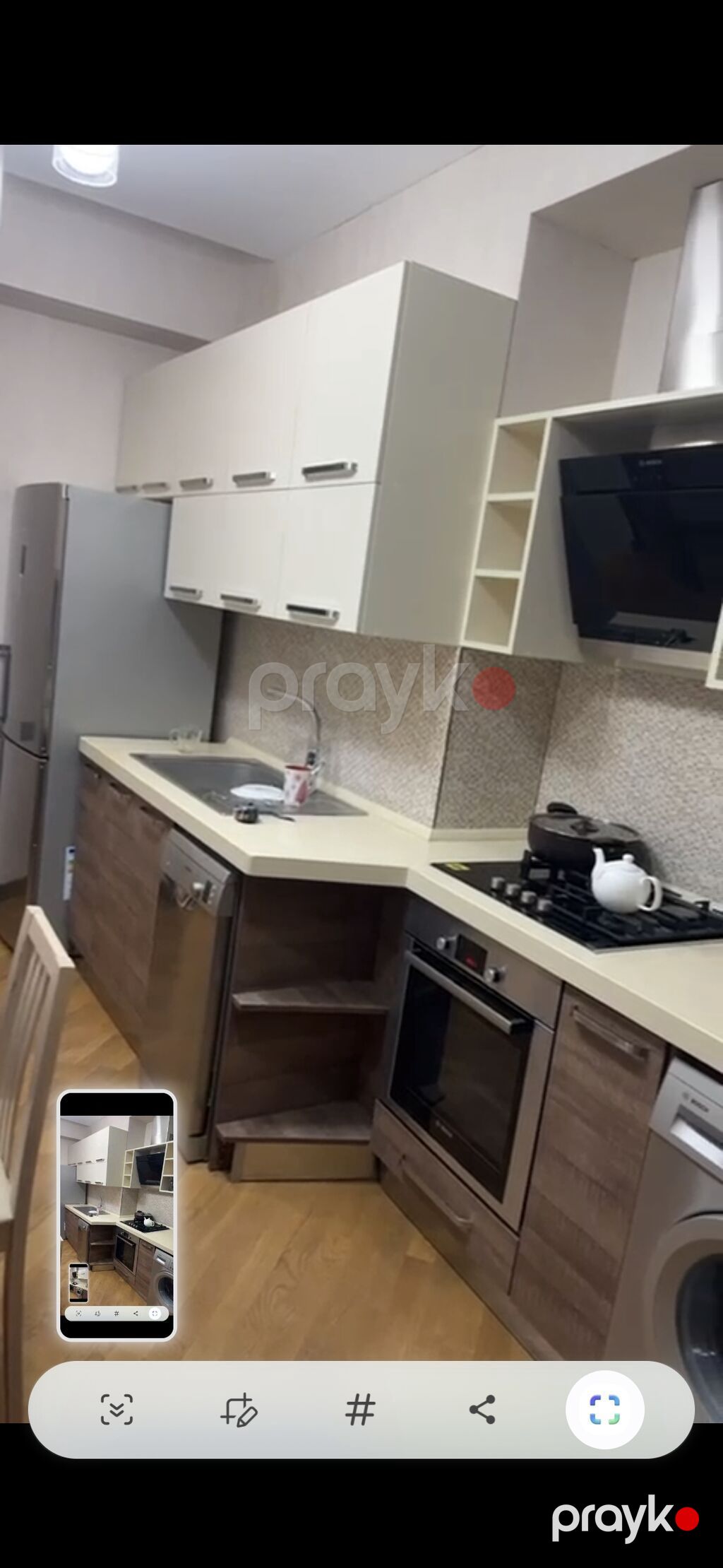 *550azn* Mətbəx mebeli satılır.Teze kimidi.Olcu 4 metr.Uzerinde heç nə — Mətbəx mobilyası, Mehdiabad (2)