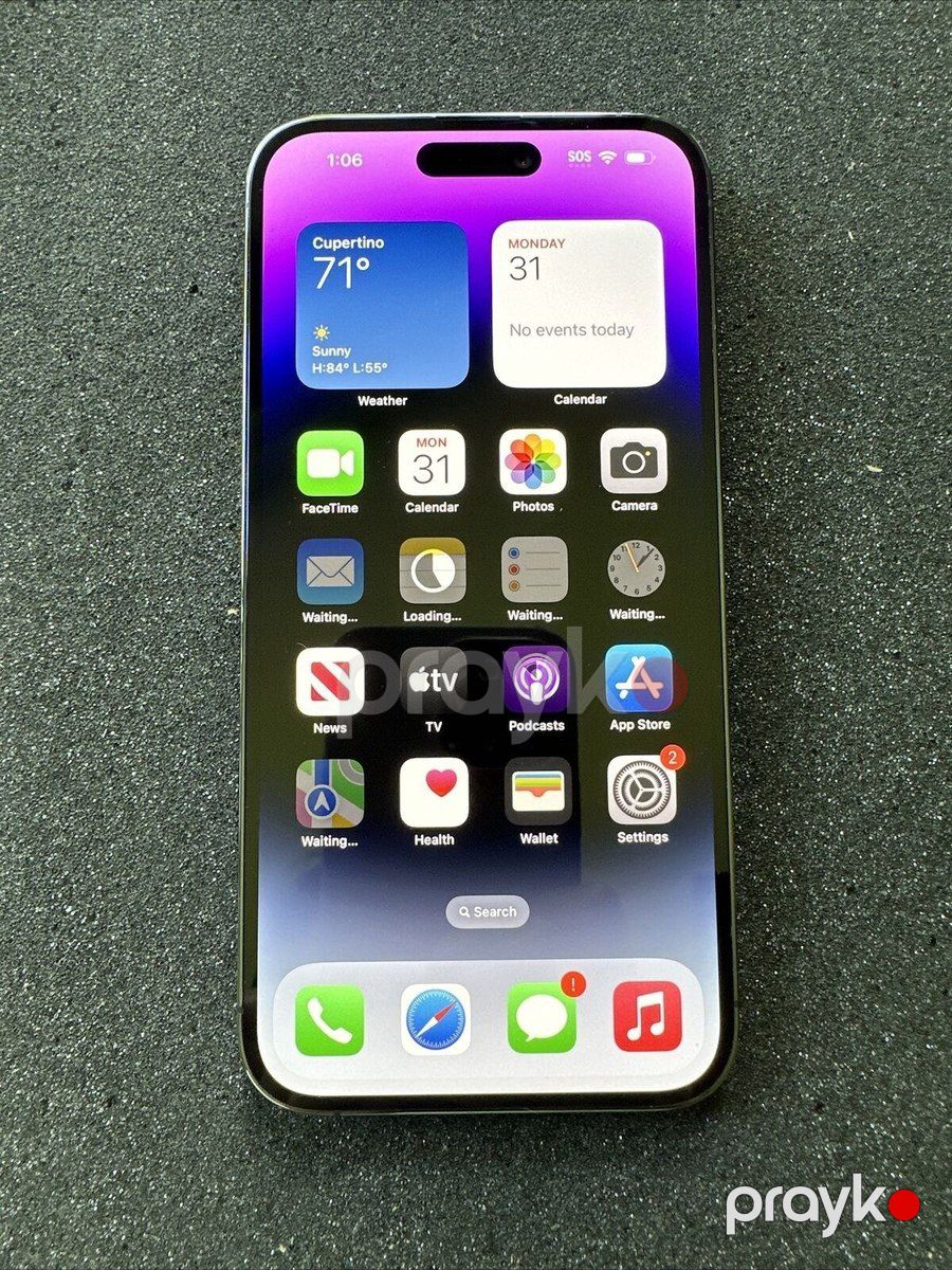 Apple iPhone 14 Pro Deep Purple 128GB/6GB — Smartfonlar, Bakı (2)