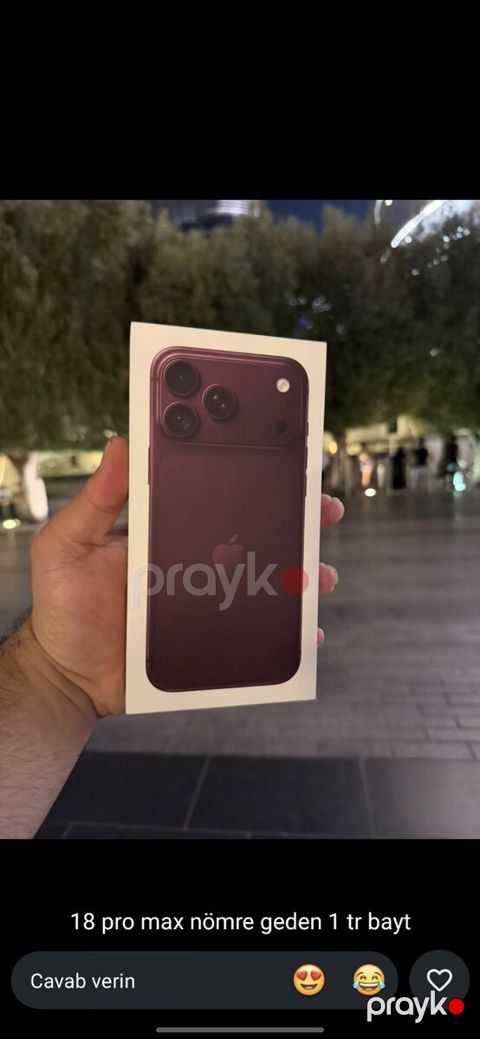 Apple iPhone 18 Pro Max Burgundy 1TB/12GB — Bakı