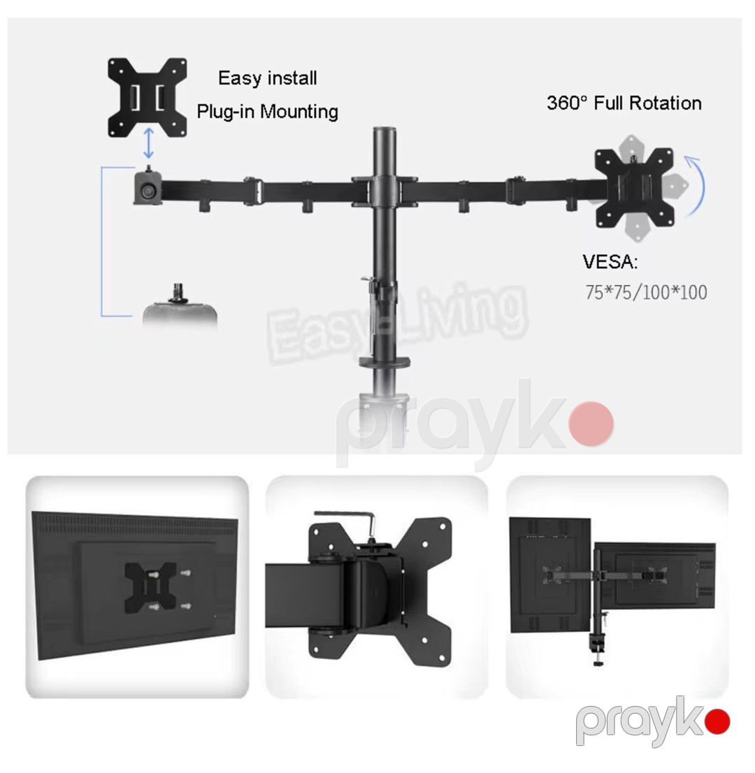 Kronşteyn "Dual 2x MS-02 Mechanical Monitor Arm" — TV və Video, Bakı (8)