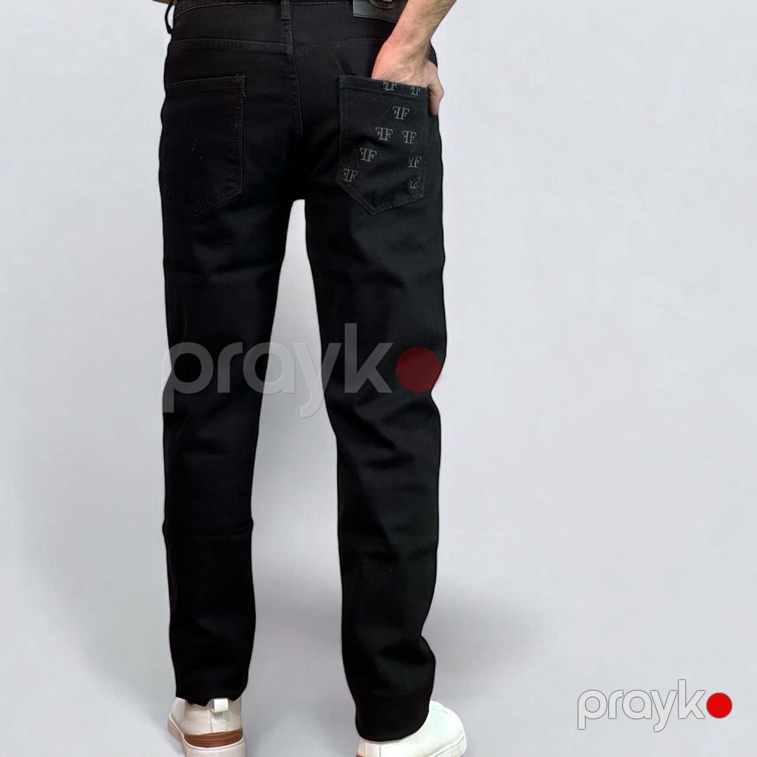 Kişilər üçün düz cins ML 1651, qara, pambıq, ölçü 33 — Mallar, Bakı (2)