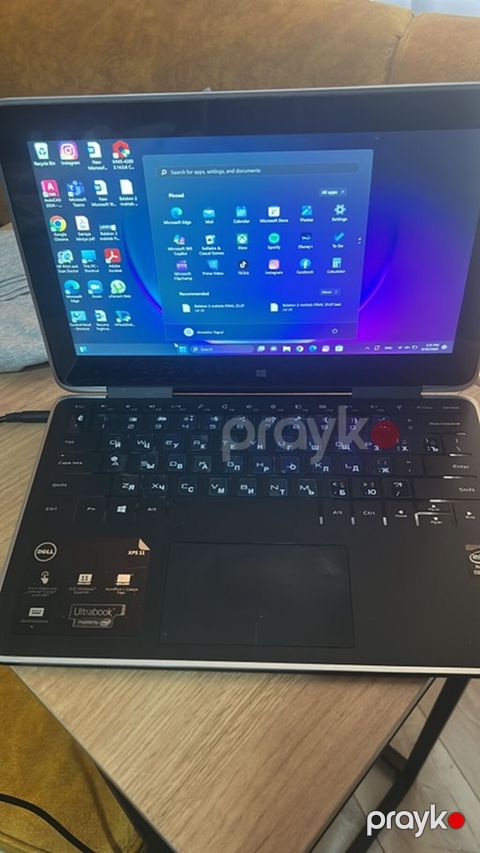 Dell XPS 11 2‑in‑1 Ultrabook -touchscreen, planşet kimi istifadə — Bakı